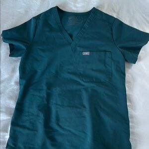 Figs Caribbean Blue Scrub Set